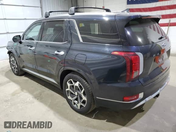 2021 Hyundai Palisade Calligraphy with VIN KM8R7DHE3MU333524, listed as a Copart auction lot 69642855 with 51,601 mi miles and Salvage title. Bid and sale history available at DreamBid. Image 2.