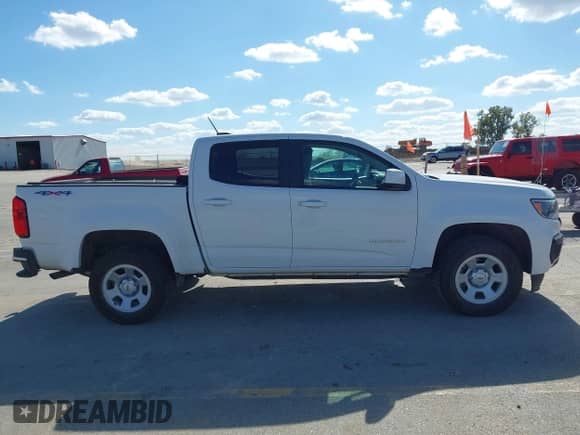 2022 Chevrolet Colorado 4WD Work Truck with VIN 1GCGTBEN8N1121608, listed as a IAAI auction lot 43372593 with 110,604 mi miles and . Bid and sale history available at DreamBid. Image 13.