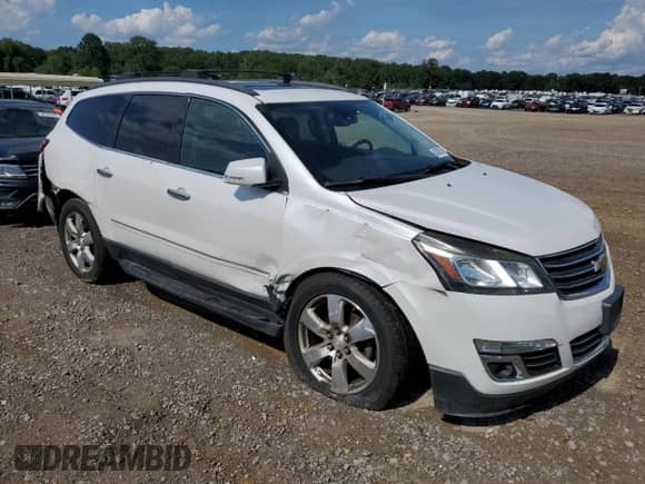 2016 Chevrolet Traverse LTZ with VIN 1GNKRJKD0GJ102320, listed as a Copart auction lot 64300895 with 159,072 mi miles and Salvage title. Bid and sale history available at DreamBid. Image 4.