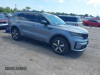 2021 Kia Sorento EX with VIN 5XYRH4LF2MG037235, listed as a IAAI auction lot 43271785 with 44,805 mi miles and . Bid and sale history available at DreamBid. Image 1.