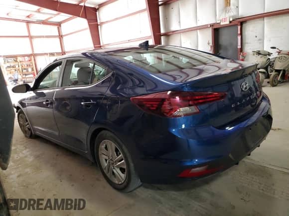 2019 Hyundai Elantra SEL with VIN 5NPD84LF1KH457682, listed as a Copart auction lot 84737215 with 27,724 mi miles and Salvage title. Bid and sale history available at DreamBid. Image 2.