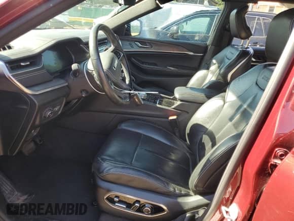 2021 Jeep Grand Cherokee Overland with VIN 1C4RJKDG2M8120090, listed as a Copart auction lot 64034225 with 52,707 mi miles and Salvage title. Bid and sale history available at DreamBid. Image 7.