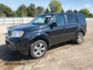 2013 Honda Pilot EX-L with VIN 5FNYF4H65DB052569, listed as a Copart auction lot 81643025 with 159,157 mi miles and Salvage title. Bid and sale history available at DreamBid. Image 1.