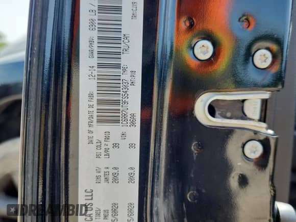 2015 Ram 1500 Sport with VIN 1C6RR7UT9FS543037, listed as a Copart auction lot 66272875 with 182,187 mi miles and Salvage title. Bid and sale history available at DreamBid. Image 12.