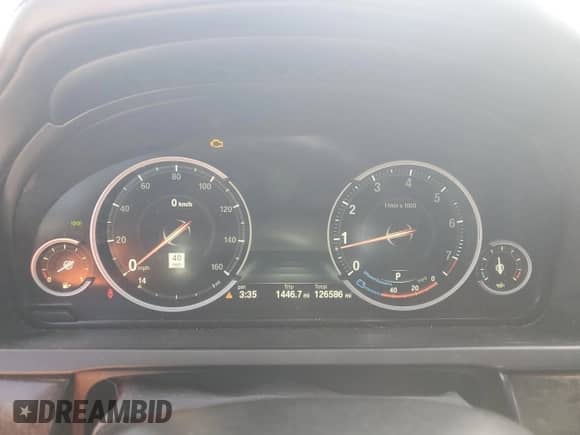 2014 BMW 7 Series ALPINA B7 with VIN WBAYE8C5XED135705, listed as a Copart auction lot 54414925 with 126,586 mi miles and Salvage title. Bid and sale history available at DreamBid. Image 9.