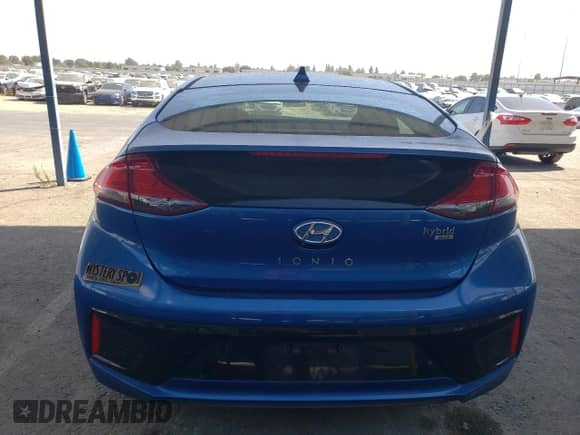 2018 Hyundai Ioniq Blue with VIN KMHC65LC4JU095974, listed as a Copart auction lot 71131255 with 113,541 mi miles and Salvage title. Bid and sale history available at DreamBid. Image 6.