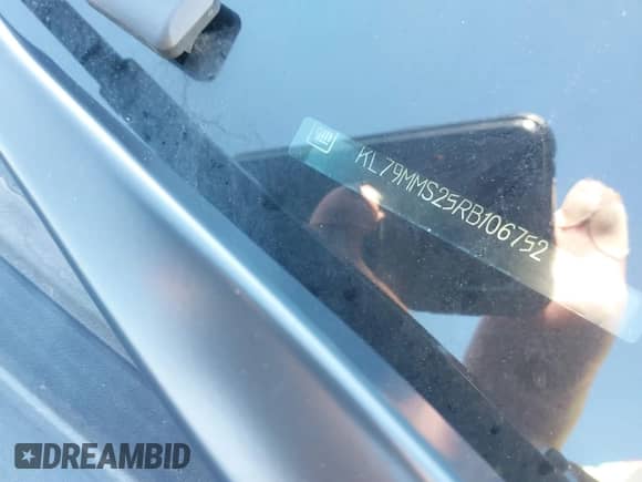 2024 Chevrolet TrailBlazer LS with VIN KL79MMS25RB106752, listed as a IAAI auction lot 41353976 with 9,817 mi miles and . Bid and sale history available at DreamBid. Image 9.