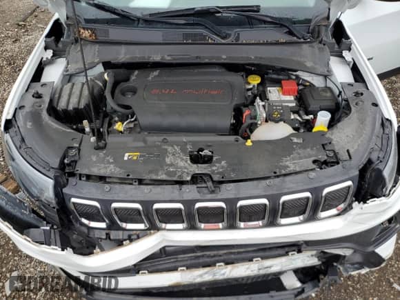 2022 Jeep Compass Altitude с VIN 3C4NJCBB3NT204949, выставлен на аукционе Copart как лот 57820975 с пробегом 18 098 миль миль и Списание • Salvage title. История ставок и продаж доступна на DreamBid. Изображение 12.