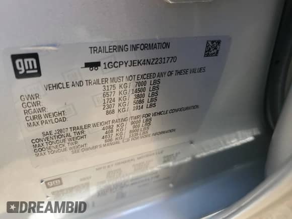 2022 Chevrolet Silverado 1500 LT с VIN 1GCPYJEK4NZ231770, выставлен на аукционе Copart как лот 66681785 с пробегом 34 861 миль миль и Списание • Salvage title. История ставок и продаж доступна на DreamBid. Изображение 13.