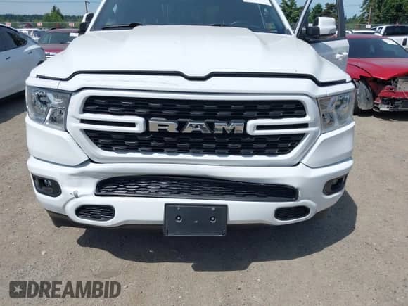 2022 Ram 1500 Big Horn with VIN 1C6SRFBT6NN164539, listed as a IAAI auction lot 42444414 with 54,343 mi miles and . Bid and sale history available at DreamBid. Image 6.
