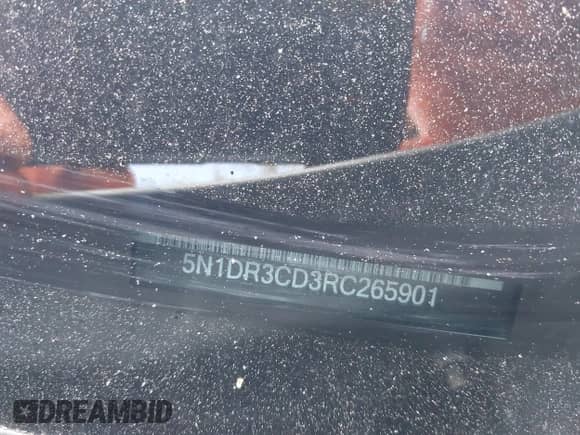 2024 Nissan Pathfinder SL with VIN 5N1DR3CD3RC265901, listed as a IAAI auction lot 42157330 with 29,804 mi miles and . Bid and sale history available at DreamBid. Image 17.