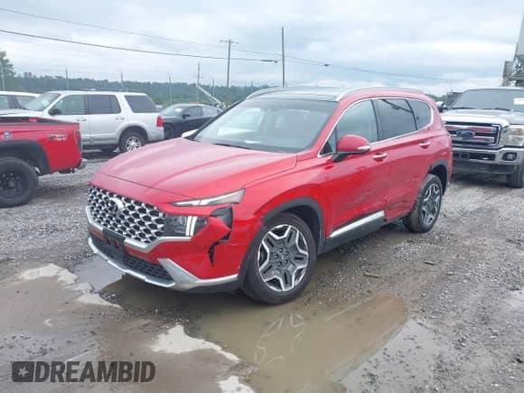 2021 Hyundai Santa Fe Limited with VIN 5NMS4DAL2MH331598, listed as a IAAI auction lot 42894530 with 90,670 mi miles and . Bid and sale history available at DreamBid. Image 2.