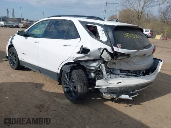 2023 Chevrolet Equinox RS с VIN 3GNAXMEG7PL203601, выставлен на аукционе IAAI как лот 41913587 с пробегом 12 837 миль миль и . История ставок и продаж доступна на DreamBid. Изображение 3.