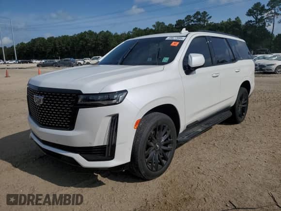 2022 Cadillac Escalade Premium Luxury с VIN 1GYS4BKLXNR332363, выставлен на аукционе Copart как лот 59677995 с пробегом 38 657 миль миль и Списание • Salvage title. История ставок и продаж доступна на DreamBid. Изображение 1.