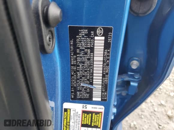 2020 Toyota Camry LE z VIN 4T1C11AK2LU306688, wystawiony jako Copart lot #82510505 z przebiegiem 104 108 mil mil oraz Szkoda całkowita • Salvage title. Historia ofert i sprzedaży dostępna na DreamBid. Obrazek 12.