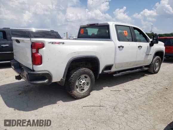 2020 Chevrolet Silverado 2500HD Work Truck z VIN 1GC1YLE73LF296640, wystawiony jako Copart lot #62706965 z przebiegiem Nie podano mil oraz Nie do naprawy • Non repairable. Historia ofert i sprzedaży dostępna na DreamBid. Obrazek 3.