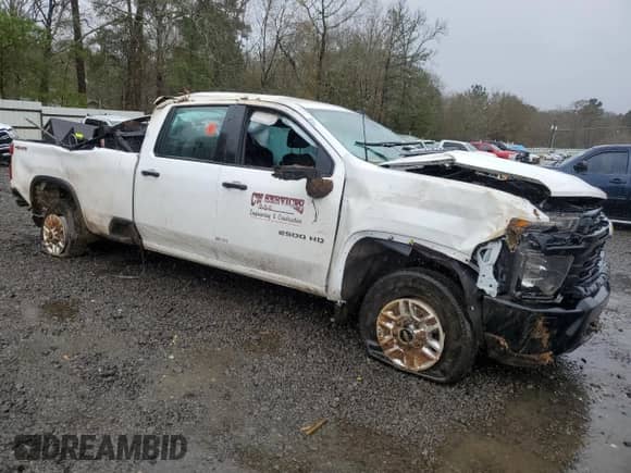 2024 Chevrolet Silverado 2500HD Work Truck with VIN 1GC4YLE74RF388670, listed as a Copart auction lot 42791515 with Not provided miles and Salvage title. Bid and sale history available at DreamBid. Image 4.