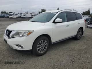 2016 Nissan Pathfinder Platinum with VIN 5N1AR2MM9GC666068, listed as a Copart auction lot 70687365 with 101,658 mi miles and Salvage title. Bid and sale history available at DreamBid. Image 1.