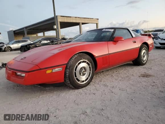 1987 Chevrolet Corvette with VIN 1G1YY2189H5109592, listed as a Copart auction lot 86312374 with 91,261 mi miles and Clean title. Bid and sale history available at DreamBid. Image 1.