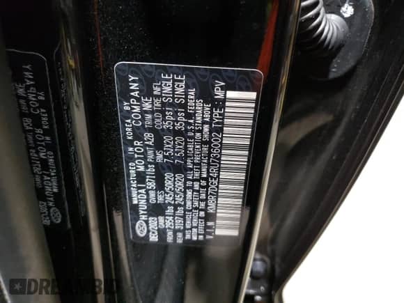 2024 Hyundai Palisade Calligraphy с VIN KM8R7DGE4RU736002, выставлен на аукционе Copart как лот 59718564 с пробегом 2 611 миль миль и Списание • Salvage title. История ставок и продаж доступна на DreamBid. Изображение 15.