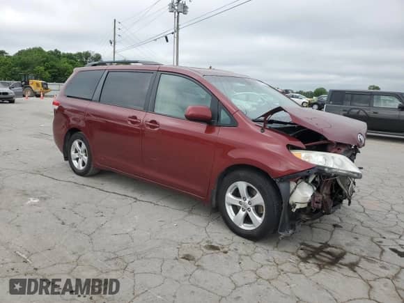2014 Toyota Sienna LE AAS with VIN 5TDKK3DC1ES448857, listed as a Copart auction lot 61847415 with 186,586 mi miles and Salvage title. Bid and sale history available at DreamBid. Image 4.