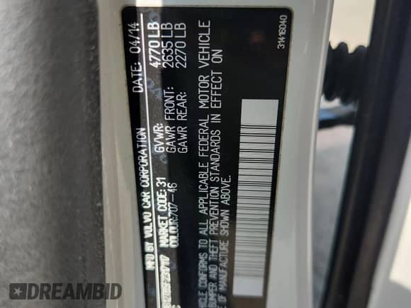2015 Volvo S60 T5 Premier с VIN YV1612TB5F2317117, выставлен на аукционе Copart как лот 80667715 с пробегом 180 649 миль миль и Списание • Salvage title. История ставок и продаж доступна на DreamBid. Изображение 12.