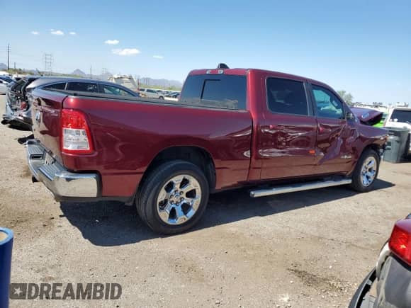 2022 Ram 1500 Big Horn with VIN 1C6RREMT4NN291683, listed as a Copart auction lot 83804625 with 74,025 mi miles and Salvage title. Bid and sale history available at DreamBid. Image 3.