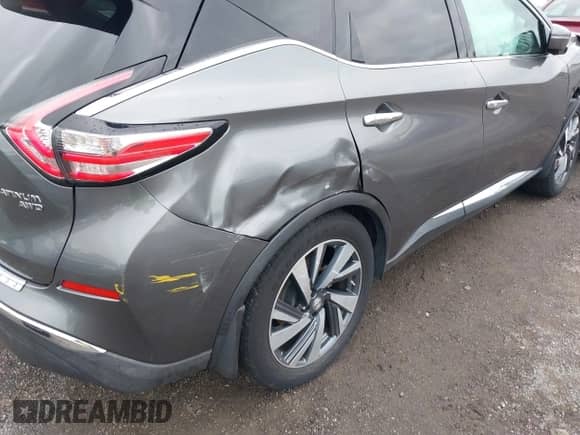 2015 Nissan Murano S with VIN 5N1AZ2MH0FN215679, listed as a IAAI auction lot 42900906 with 144,047 mi miles and . Bid and sale history available at DreamBid. Image 21.