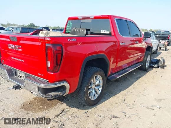 2021 GMC Sierra 1500 SLT with VIN 3GTU9DED6MG245588, listed as a IAAI auction lot 43066577 with 92,040 mi miles and . Bid and sale history available at DreamBid. Image 4.