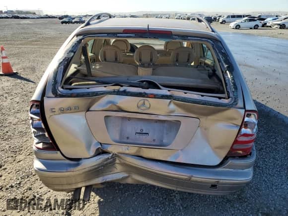 2003 Mercedes-Benz C 240 with VIN WDBRH61J73F315954, listed as a Copart auction lot 90311725 with 74,343 mi miles and Salvage title. Bid and sale history available at DreamBid. Image 6.