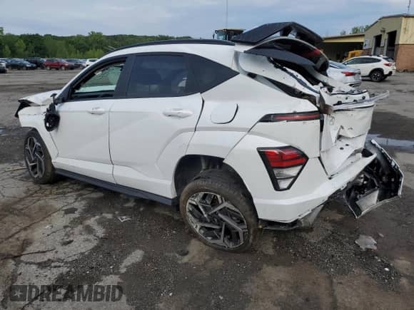 2024 Hyundai Kona N Line с VIN KM8HACA3XRU052845, выставлен на аукционе Copart как лот 65842684 с пробегом 14 086 миль миль и Списание • Salvage title. История ставок и продаж доступна на DreamBid. Изображение 2.