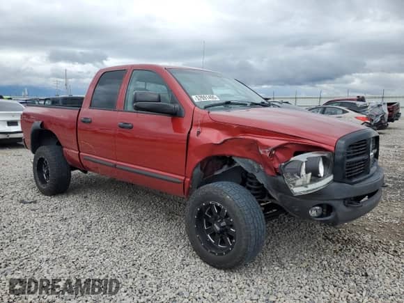 2007 Dodge 2500 SLT with VIN 1D7KS28CX7J562172, listed as a Copart auction lot 57091495 with 178,962 mi miles and Salvage title. Bid and sale history available at DreamBid. Image 4.