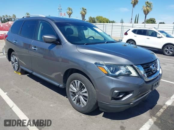 2020 Nissan Pathfinder SL with VIN 5N1DR2CM7LC582680, listed as a IAAI auction lot 42859520 with 96,407 mi miles and . Bid and sale history available at DreamBid. Image 1.