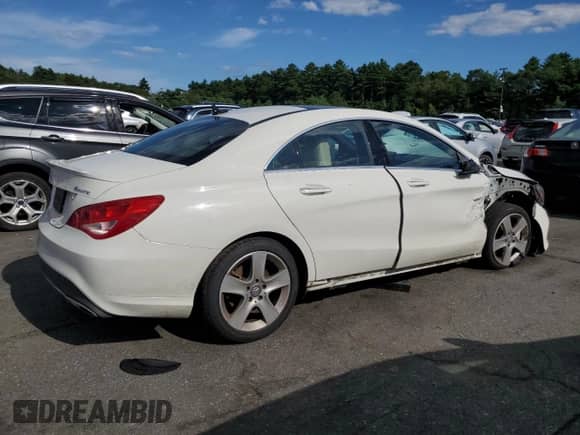 2017 Mercedes-Benz CLA 250 with VIN WDDSJ4GB0HN424299, listed as a Copart auction lot 64663125 with 80,266 mi miles and Salvage title. Bid and sale history available at DreamBid. Image 3.