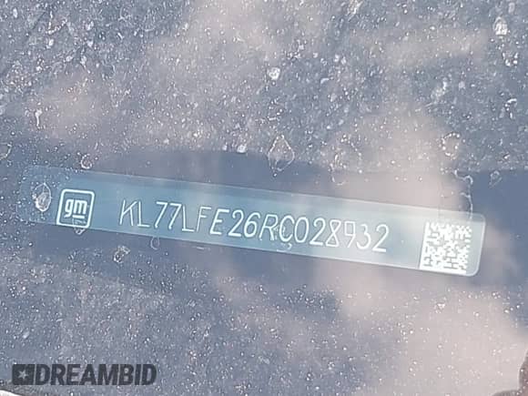 2024 Chevrolet Trax LS с VIN KL77LFE26RC028932, выставлен на аукционе IAAI как лот 42316282 с пробегом 18 970 миль миль и . История ставок и продаж доступна на DreamBid. Изображение 17.