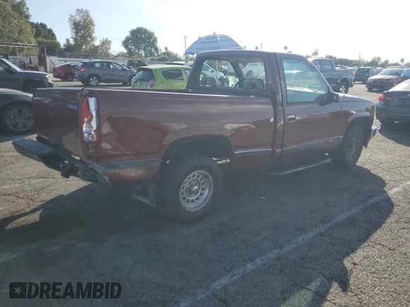 1993 Chevrolet Silverado 1500 with VIN 1GCDC14Z3PZ234162, listed as a Copart auction lot 82680505 with 165,520 mi miles and Salvage title. Bid and sale history available at DreamBid. Image 3.