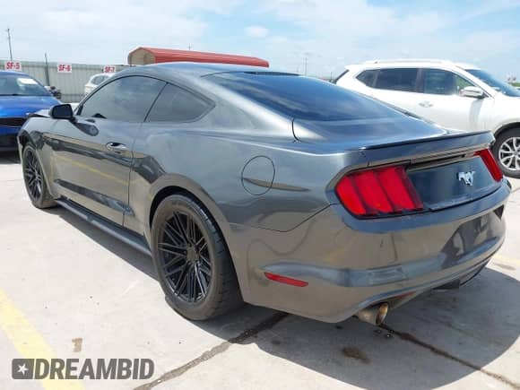 2015 Ford Mustang V6 with VIN 1FA6P8AM3F5375713, listed as a IAAI auction lot 42489865 with 111,925 mi miles and . Bid and sale history available at DreamBid. Image 3.