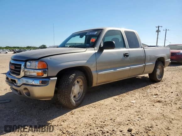 2003 GMC Sierra 1500 SLE with VIN 2GTEC19T331306764, listed as a Copart auction lot 66024655 with Not provided miles and Salvage title. Bid and sale history available at DreamBid. Image 1.