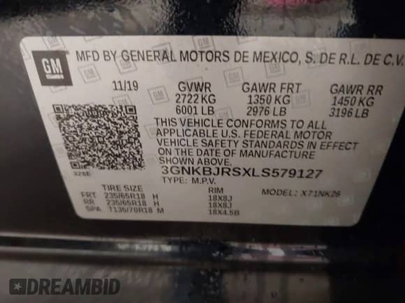 2020 Chevrolet Blazer LT с VIN 3GNKBJRSXLS579127, выставлен на аукционе IAAI как лот 41654108 с пробегом 30 398 миль миль и . История ставок и продаж доступна на DreamBid. Изображение 9.