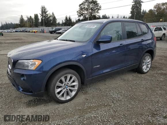 2013 BMW X3 xDrive28i с VIN 5UXWX9C58D0A23504, выставлен на аукционе Copart как лот 85490705 с пробегом 72 343 миль миль и Списание • Salvage title. История ставок и продаж доступна на DreamBid. Изображение 1.