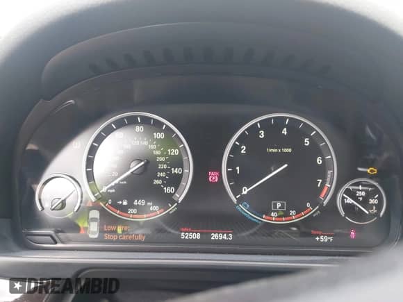 2016 BMW 5 Series 535i with VIN WBA5B1C59GG134789, listed as a IAAI auction lot 43461742 with 52,508 mi miles and . Bid and sale history available at DreamBid. Image 7.