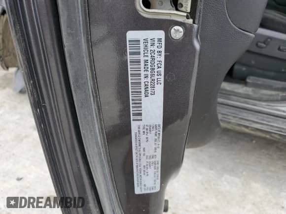 2020 Dodge Grand Caravan SE Plus with VIN 2C4RDGBG6LR228173, listed as a Copart auction lot 64031085 with 115,787 mi miles and Salvage title. Bid and sale history available at DreamBid. Image 13.