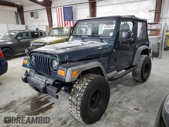 2006 Jeep Wrangler SE z VIN 1J4FA29S36P724699, wystawiony jako Copart lot #41764425 z przebiegiem 129 016 mil mil oraz Szkoda całkowita • Salvage title. Historia ofert i sprzedaży dostępna na DreamBid. Obrazek 1.