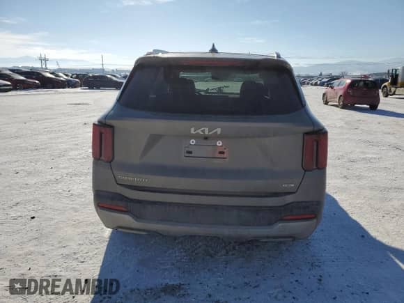 2025 Kia Sorento EX with VIN KNDRHDJG5S5339295, listed as a Copart auction lot 42411915 with 1,358 mi miles and Salvage title. Bid and sale history available at DreamBid. Image 6.