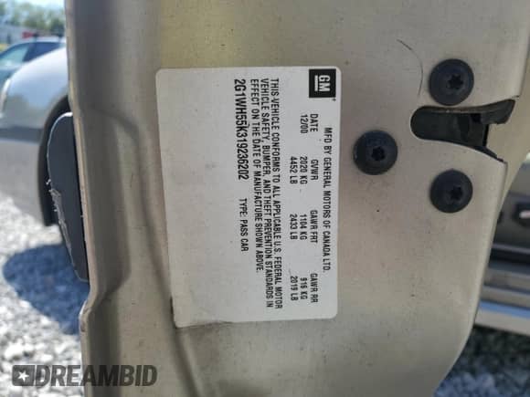 2001 Chevrolet Impala LS с VIN 2G1WH55K319236202, выставлен на аукционе Copart как лот 85669295 с пробегом 136 734 миль миль и Чистый • Clean title. История ставок и продаж доступна на DreamBid. Изображение 12.