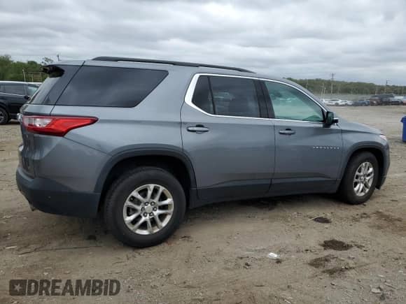 2020 Chevrolet Traverse LT with VIN 1GNEVHKWXLJ145110, listed as a Copart auction lot 80141965 with 81,429 mi miles and Salvage title. Bid and sale history available at DreamBid. Image 3.