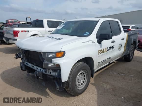 2020 Chevrolet Silverado 1500 Work Truck with VIN 1GCRWAEF4LZ281857, listed as a IAAI auction lot 42062829 with Not provided miles and . Bid and sale history available at DreamBid. Image 2.
