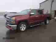 2014 Chevrolet Silverado 1500 LTZ with VIN 3GCUKSEC8EG307896, listed as a Copart auction lot 83953025 with 104,445 mi miles and Salvage title. Bid and sale history available at DreamBid. Image 1.