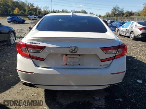 2018 Honda Accord Sport with VIN 1HGCV1F3XJA165167, listed as a Copart auction lot 87235125 with 128,496 mi miles and Salvage title. Bid and sale history available at DreamBid. Image 6.