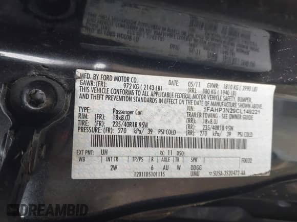 2012 Ford Focus Titanium с VIN 1FAHP3N29CL149221, выставлен на аукционе IAAI как лот 43300152 с пробегом 185 943 миль миль и . История ставок и продаж доступна на DreamBid. Изображение 9.